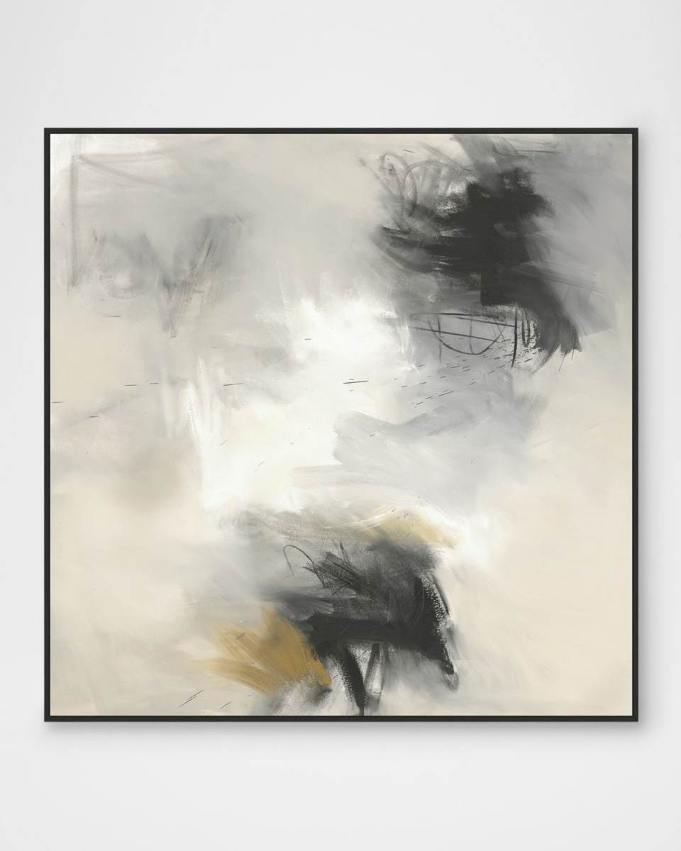"Bonfire Abstract 2" Framed Giclee